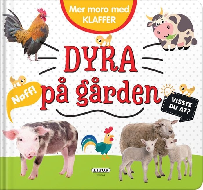 Cover van Dyra på gården - mer moro med klaffer