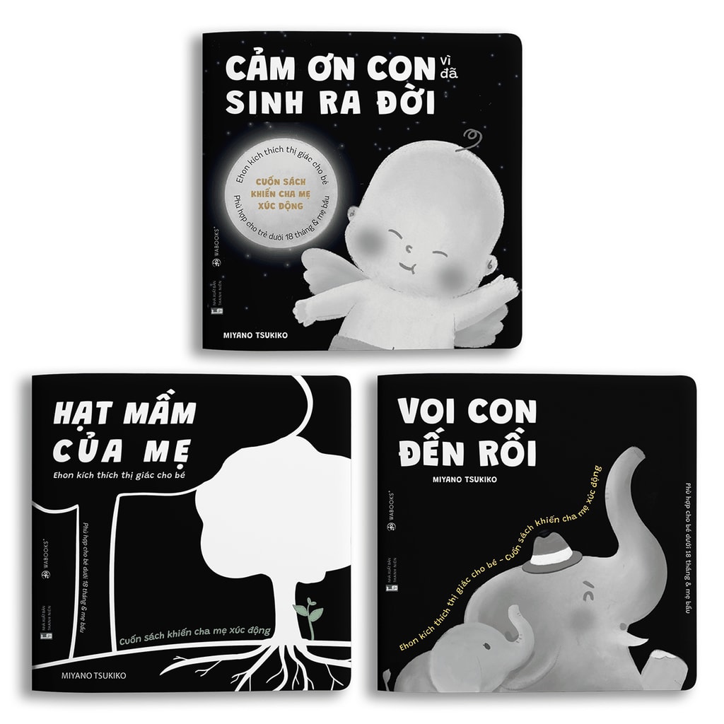 Cover van Bộ sách 3 cuốn – Voi con đến rồi
