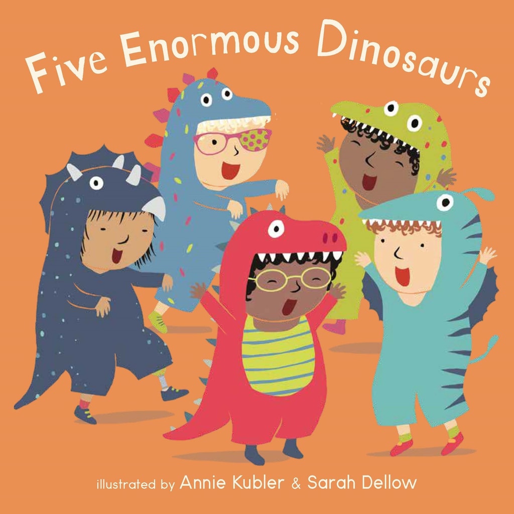 Cover van Baby Rhyme Time: Five Enormous Dinosaurs